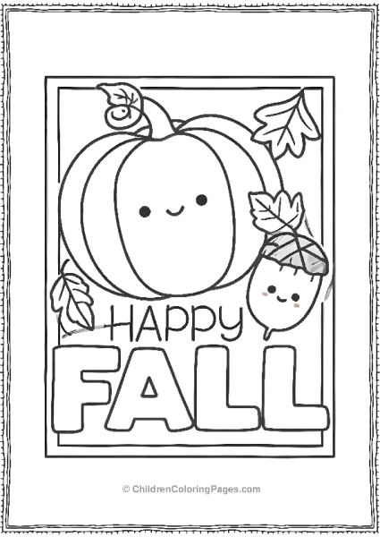 Happy Fall Free PDF Printable