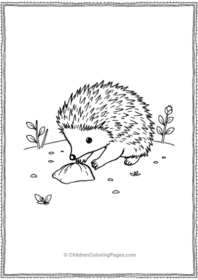 Hedgehog-Digging-Garden Free PDF Printable