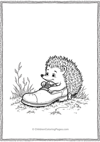 Hedgehog-In-A-Boot Free PDF Printable