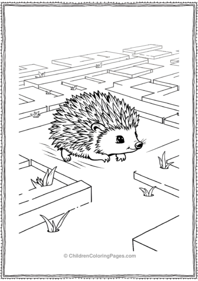 Hedgehog-In-A-Maze Free PDF Printable