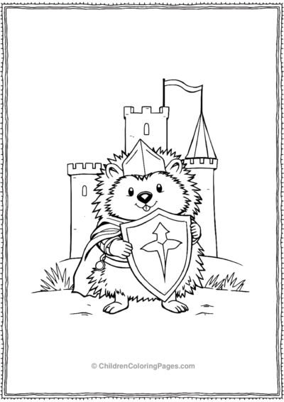 Hedgehog-Knight Free PDF Printable