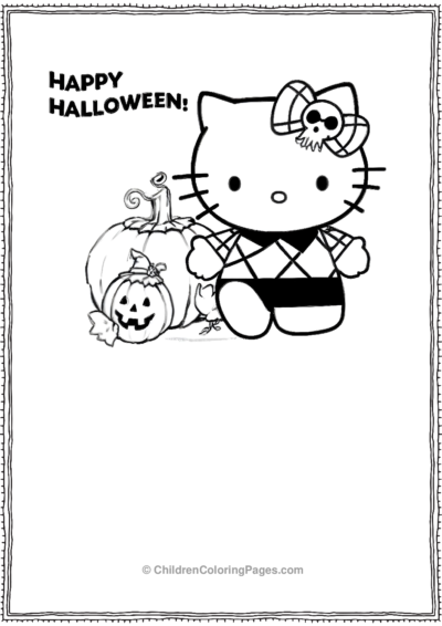 Hello-Kitty-Halloween Free PDF Printable