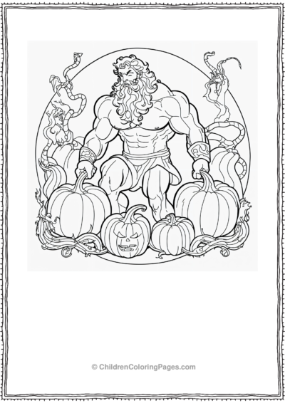 Hercules Vs The Hydra Pumpkin Free PDF Printable