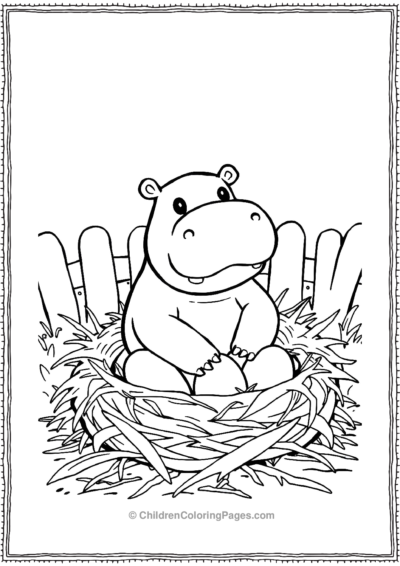 Hippo-As-A-Baby-Chick Free PDF Printable