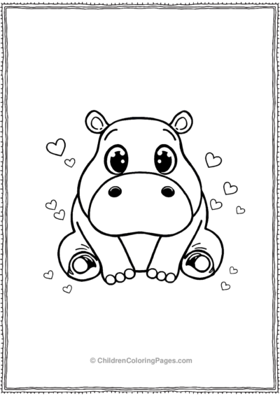 Hippo-With-Big-Eyes-And-Tiny-Paws Free PDF Printable