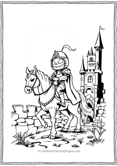 Jack-O-Lantern-As-A-Knight Free PDF Printable