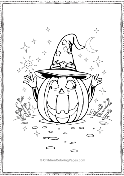 Jack-O-Lantern-At-A-Wizard-School Free PDF Printable