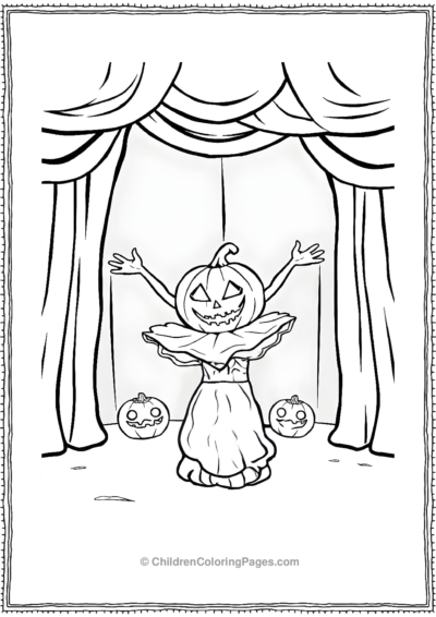 Jack-O-Lantern-Performing-Ballet Free PDF Printable