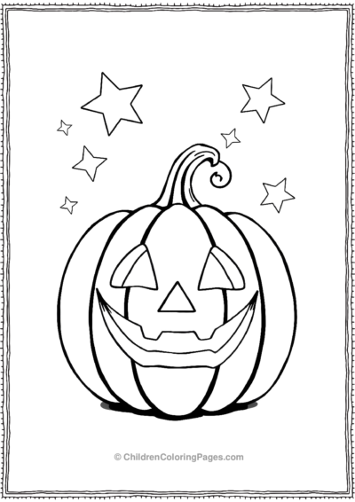 Jack-O-Lantern-Smiling Free PDF Printable