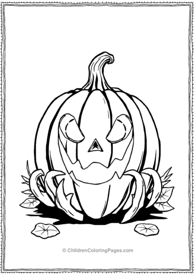 Jack-O-Lantern-With-Claws Free PDF Printable