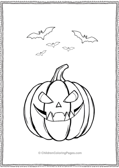 Jack-O-Lantern-With-Vampire-Fangs Free PDF Printable