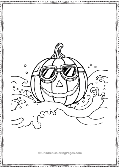 JackOLantern-Swimming Free PDF Printable