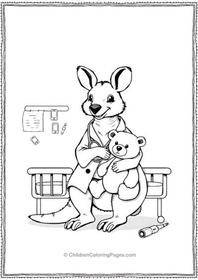 Kangaroo-As-A-Doctor Free PDF Printable