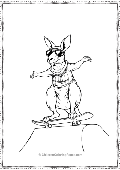 Kangaroo-Extreme-Sports-Enthusiast Free PDF Printable