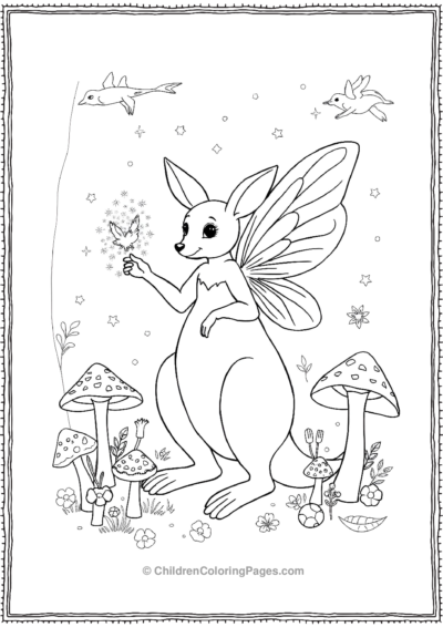 Kangaroo-Fairy Free PDF Printable