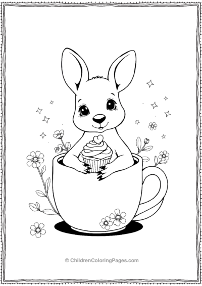 Kangaroo-In-A-Mug Free PDF Printable