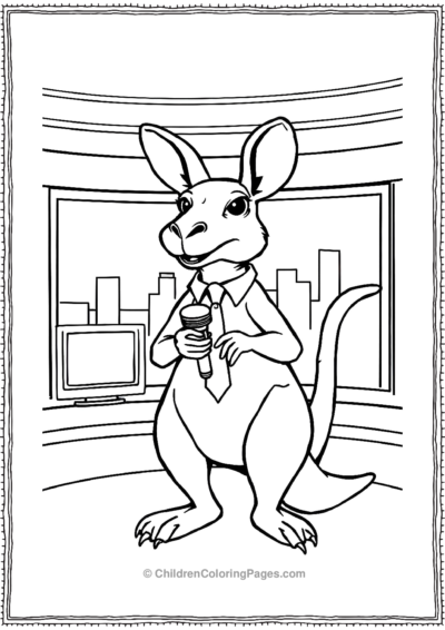 Kangaroo-News-Anchor Free PDF Printable