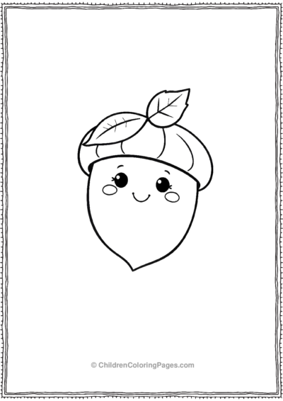 Kawaii-Acorn Free PDF Printable