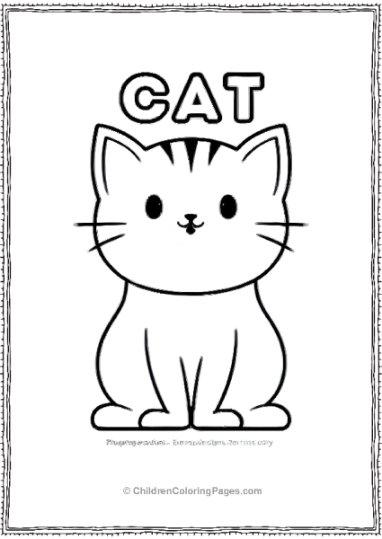 Kawaii Cat Scaled Free PDF Printable