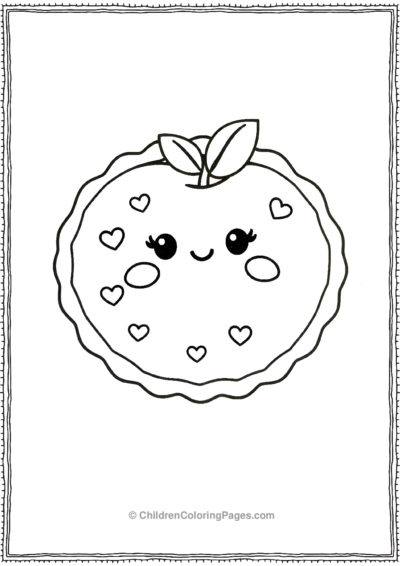 Kawaii-Full-Apple-Cream-Pie Free PDF Printable