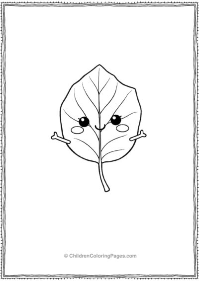 Kawaii-Leaf Free PDF Printable