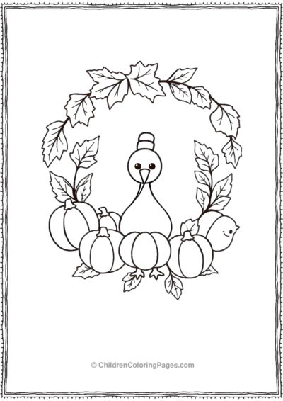 Kawaii-fall-themed-wreath Free PDF Printable