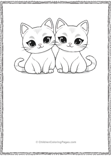 Kittens Sitting Together Scaled Free PDF Printable