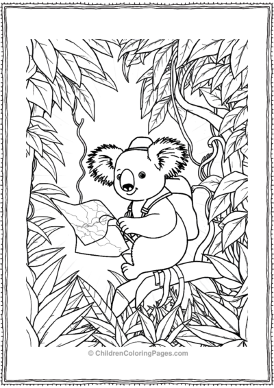 Koala-As-An-Explorer Free PDF Printable