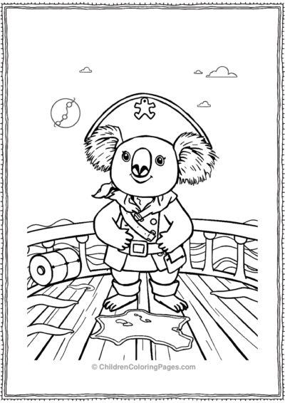 Koala-Dressed-As-A-Pirate Free PDF Printable