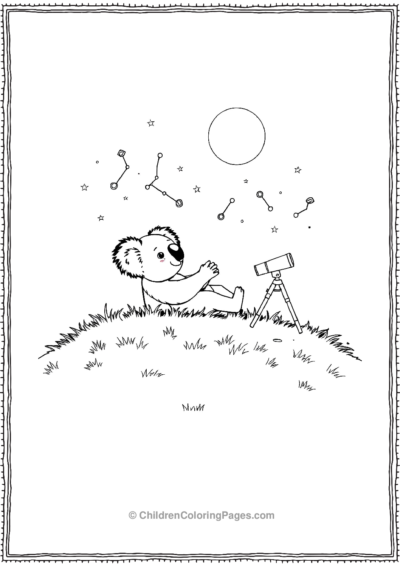 Koala-Stargazing Free PDF Printable