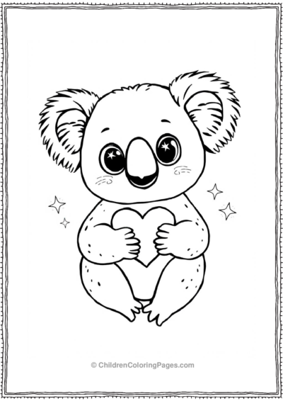 Koala-With-Big-Sparkling-Eyes Free PDF Printable