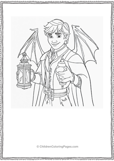 Kristoff With Bat Wings Free PDF Printable