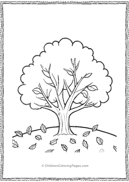 Leaves Falling Off Of A Tree Free PDF Printable