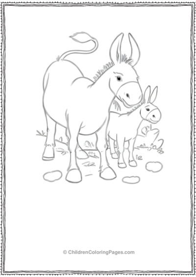 Long-Tailed-Donkey-scaled Free PDF Printable