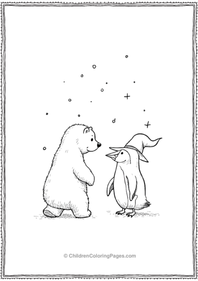 Magical-Penguin-And-Polar-Bear Free PDF Printable