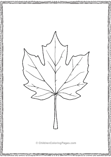 Maple Leaf Free PDF Printable