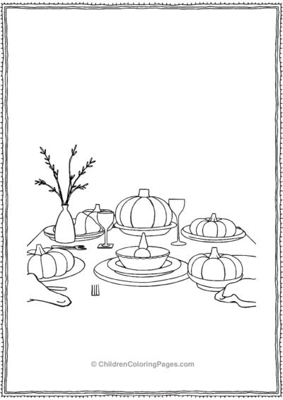 Minimalistic-Thanksgiving-Table Free PDF Printable