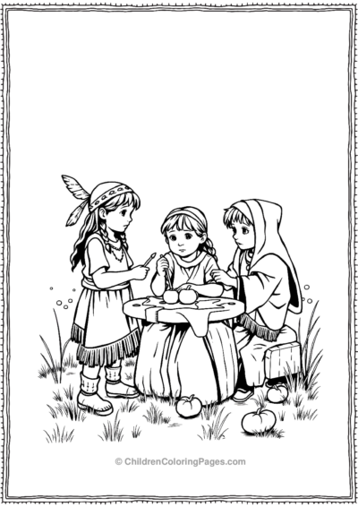 Native-Children-Playing-Games Free PDF Printable