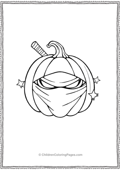 Ninja Pumpkin Free PDF Printable