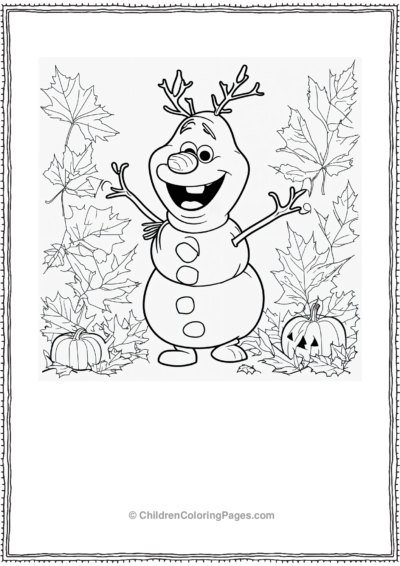 Olaf-s-Costume-Party Free PDF Printable