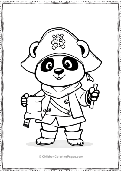 Panda-As-A-Pirate Free PDF Printable