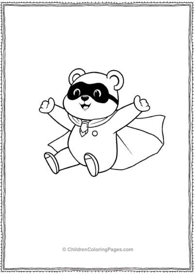 Panda-As-A-SuperHero Free PDF Printable