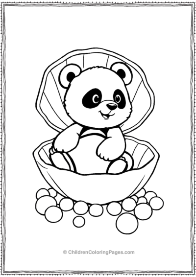 Panda-Inside-A-Giant-Clamshell Free PDF Printable