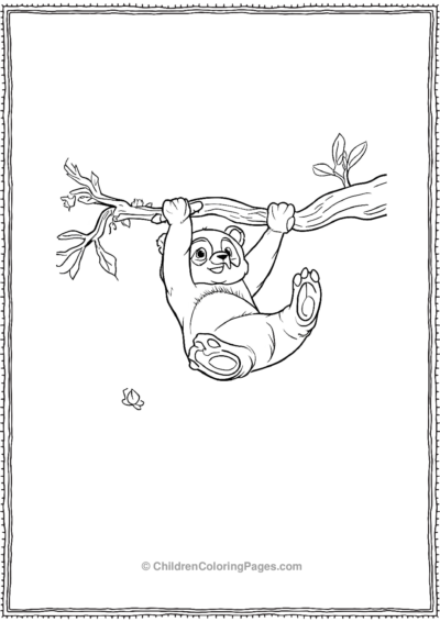 Panda-Swinging-On-A-Wine-Like-Tarzan Free PDF Printable