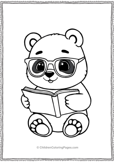 Panda-Wearing-Glasses Free PDF Printable