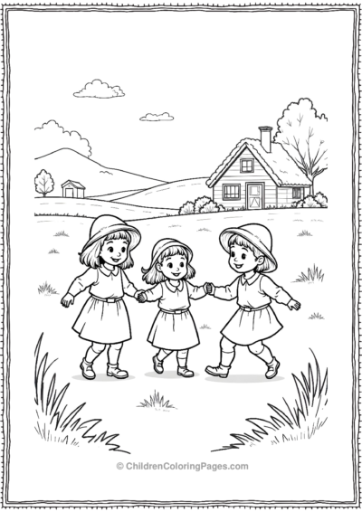 Pilgrim-Children-Playing-In-A-Field Free PDF Printable