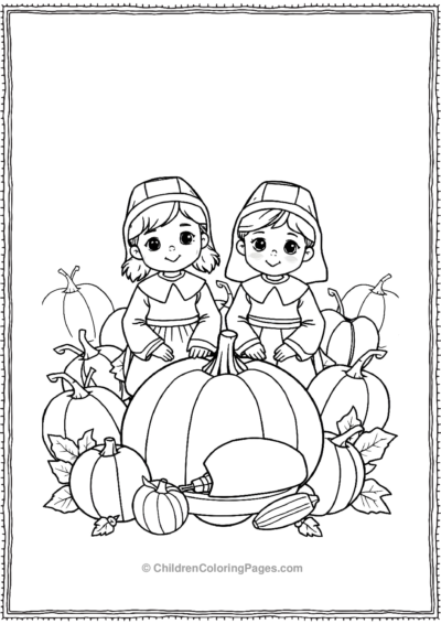 Pilgrim Pumpkin Parade Free PDF Printable