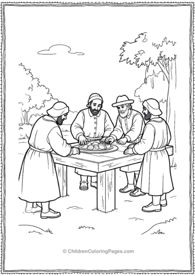 Pilgrims-Constructing-A-Large-Table Free PDF Printable