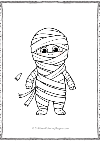 Playful-Mummy-with-Unraveling-Bandages Free PDF Printable