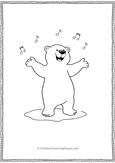 Polar-Bear-Dancing Free PDF Printable